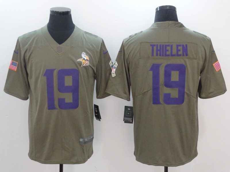 Men's Minnesota Vikings Adam Thielen #19 Brown Jersey